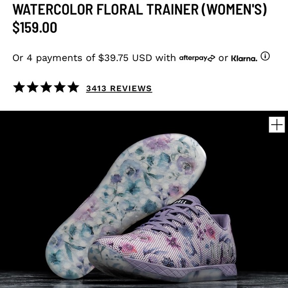 No Bull Watercolor Floral Trainer - Picture 2 of 5